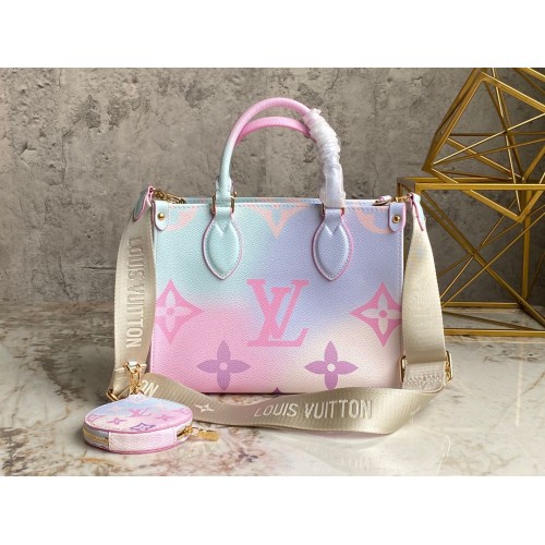 Louis Vuitton ONTHEGO Dip Dye Pastel Small M59856 Pink&Blue