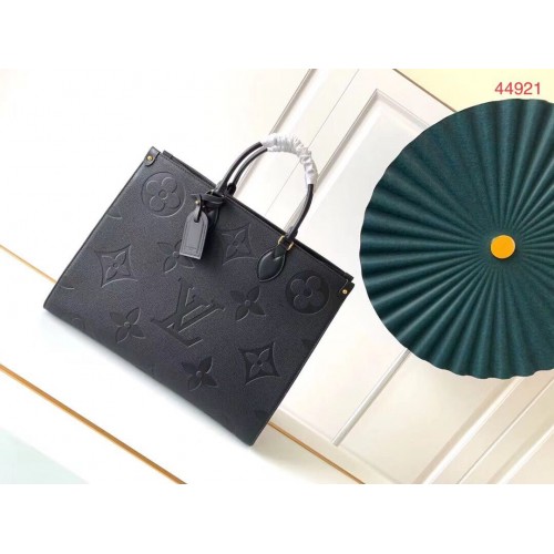 Louis Vuitton ONTHEGO Oryginalna skórzana torba M44576 Czarna