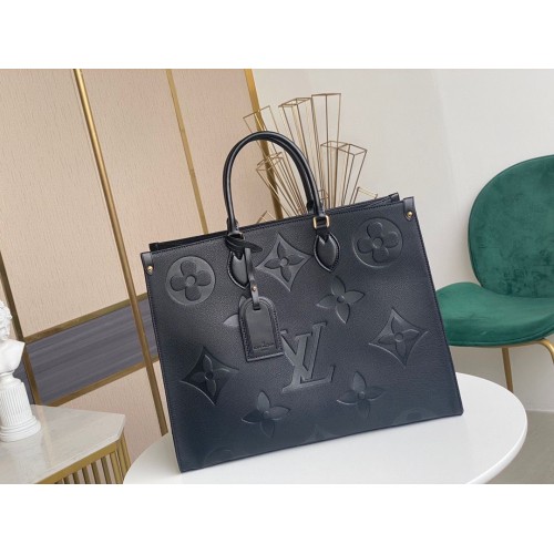 Louis Vuitton ONTHEGO Oryginalna skóra GM M44925 Czarny
