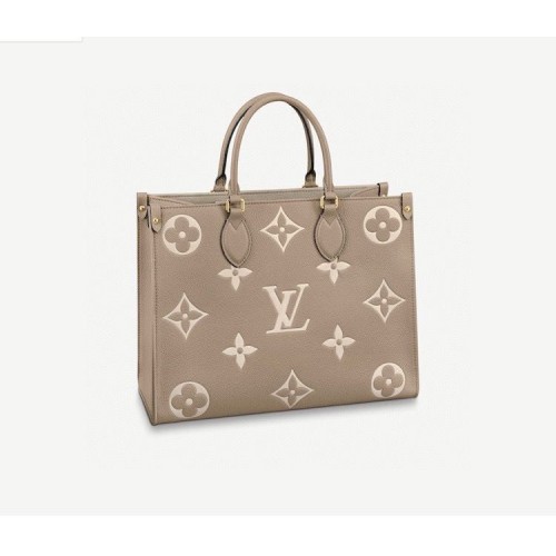 Louis Vuitton ONTHEGO Oryginalna skóra MM M45494 Szary