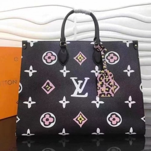 Louis Vuitton ONTHEGO Oryginalna skóra GM M45815 Czarny