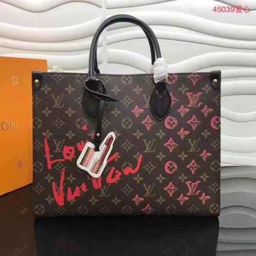 Torba typu tote Louis Vuitton Onthego średniej wielkości M45039 czarna