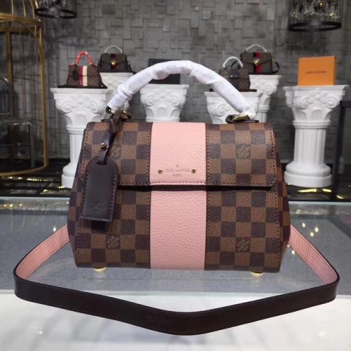 Louis Vuitton Original Damier Ebene Canvas BOND STREET BB N41071 różowy