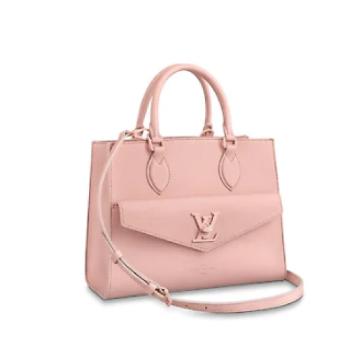 Louis Vuitton Oryginalna torba LOCKME TOTE M55845 różowa
