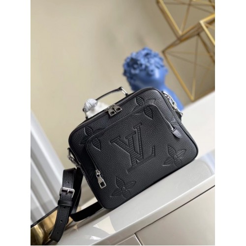 Louis Vuitton Oryginalna skórzana torba M57287 czarna