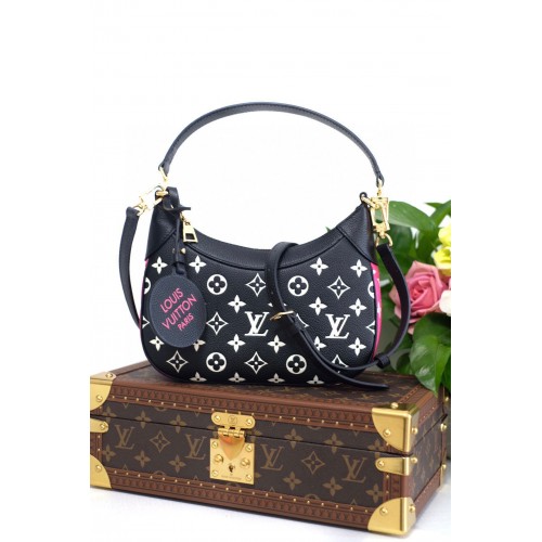 Louis Vuitton Oryginalna skórzana torba Bagatelle M46091 Czarna