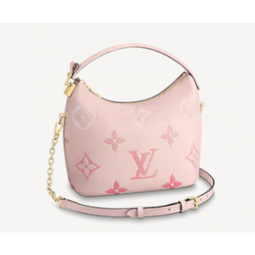 Louis Vuitton Oryginalna skórzana torba typu hobo M45697 Różowa