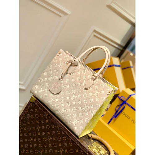 Louis Vuitton Original Leather ONTHEGO MM M46060 Różowy