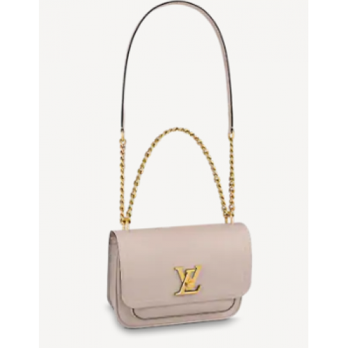 Louis Vuitton Original Lockme mała torebka na łańcuszku M57067 szara