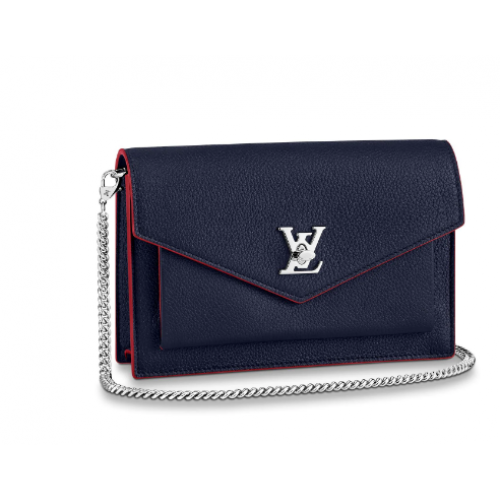 Louis Vuitton Oryginalna torebka na łańcuszku MYLOCKME M63471 Royal Blue