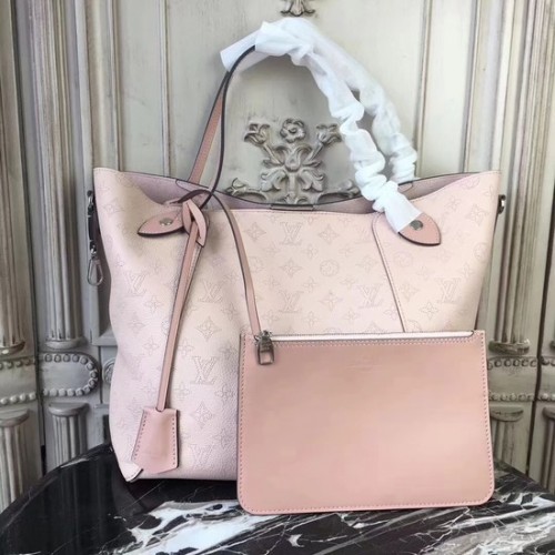 Louis Vuitton Oryginalna skórzana torba HINA Mahina M53140 Różowa