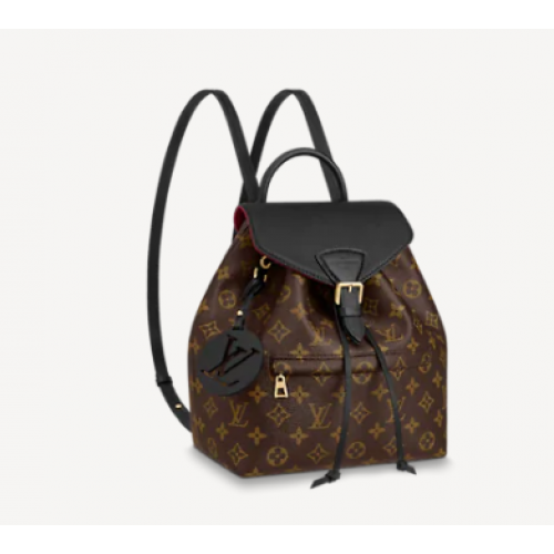 Oryginalne płótno z monogramem Louis Vuitton MONTSOURIS PM M45410 czarne