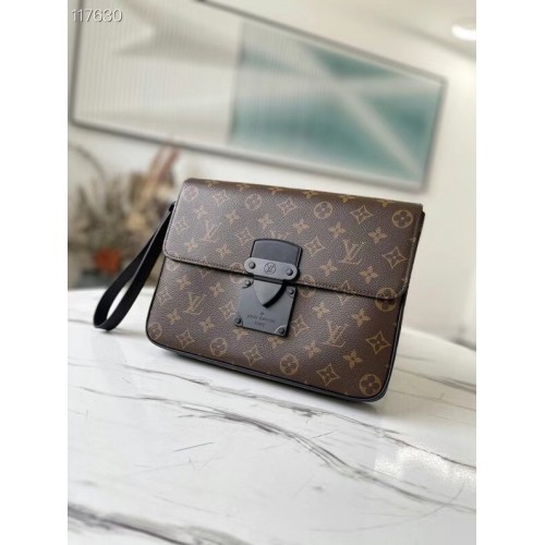 Torebka Louis Vuitton Original Monogram Canvas Zipper Clutch Bag M80560 czarna