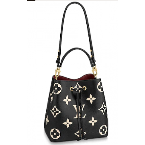 Oryginalny monogram Louis Vuitton Empreinte NEONOE M45497 CZARNY
