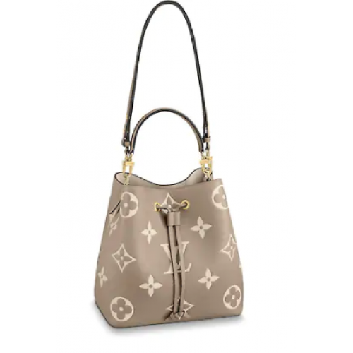 Oryginalny monogram Louis Vuitton Empreinte NEONOE M45497 SZARY