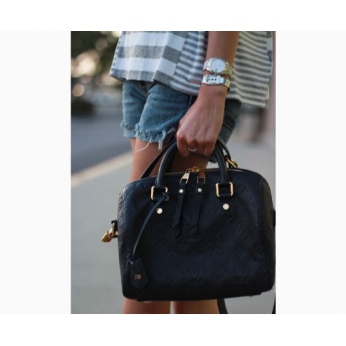 Oryginalny Monogram Louis Vuitton Empreinte SPEEDY 25 42405 czarny