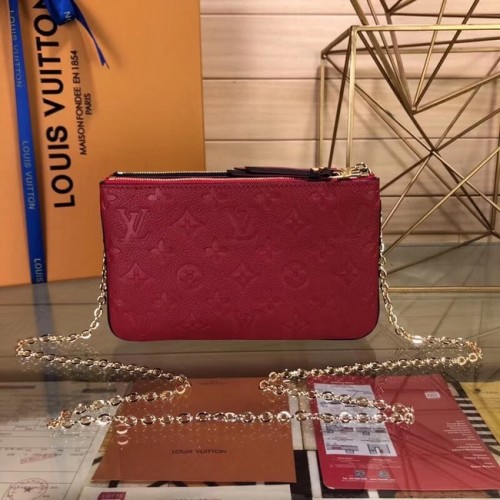 Louis Vuitton Podwójna saszetka na zamek M63919 Czerwona