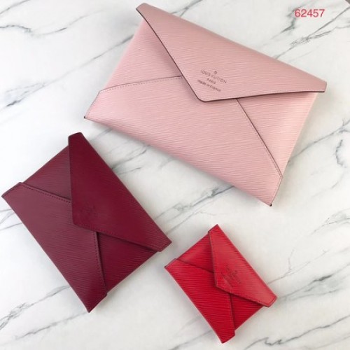 Louis Vuitton POCHETTE KIRIGAMI M64186 Różowa czerwona róża