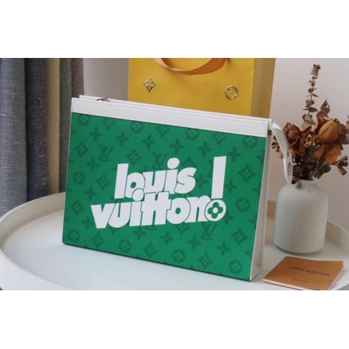 Louis Vuitton MM Travel Clutch M61692 Green