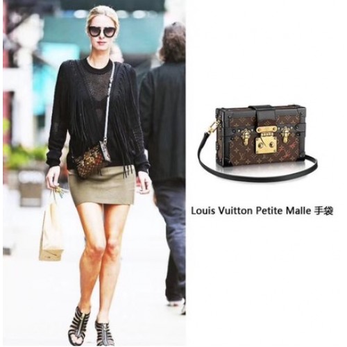 Louis Vuitton Petite Malle Monogram Canvas Bag M40273