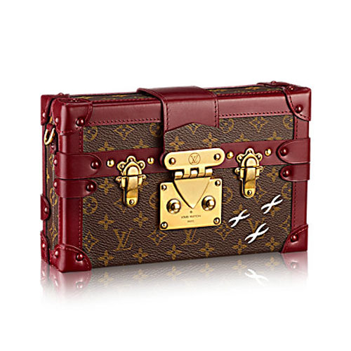 Monogram Louis Vuitton Petite Malle M50388 Bordeaux