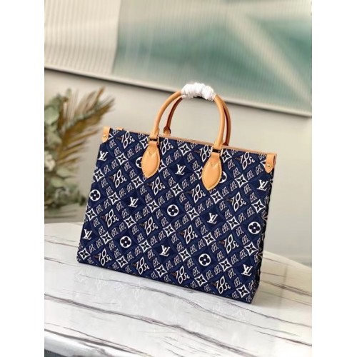 Louis Vuitton SINCE 1854 Onthego średnia torba typu tote M57396 niebieska