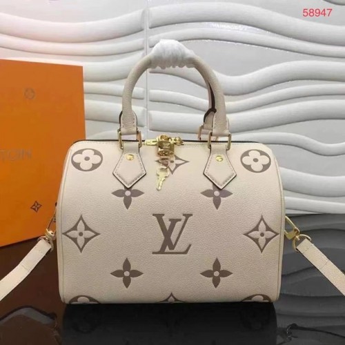 Louis Vuitton SPEEDY BANDOULIERE 25 M58947 Kremowy