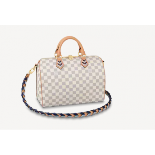 Louis Vuitton SPEEDY BANDOULIeRE 30 N50054 Niebieski
