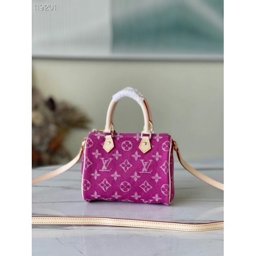 Louis Vuitton SPEEDY Monogram denim M95052 różowy