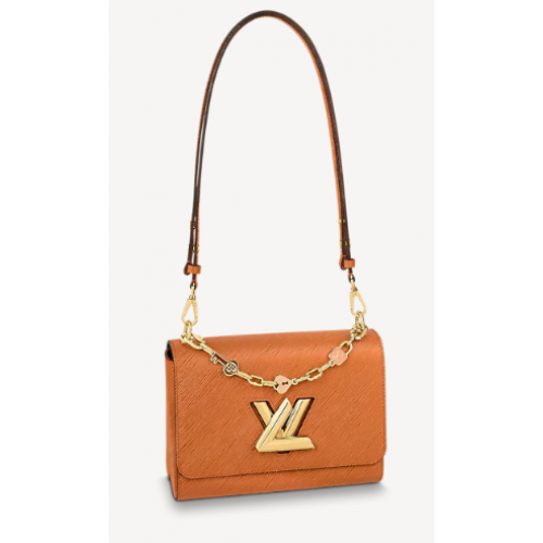 Louis Vuitton TWIST MM M20846 Złoty Cipango Beżowy