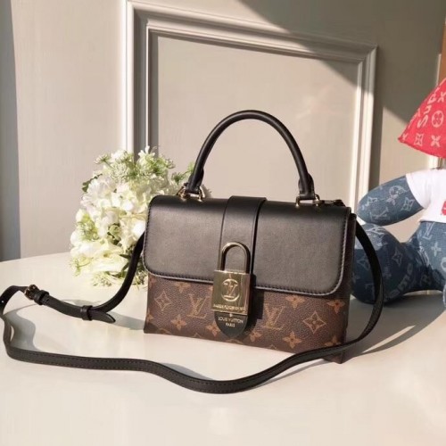 Louis Vuitton Najwyższej Jakości Monogram Canvas LOCKY BB M44080 Czarny