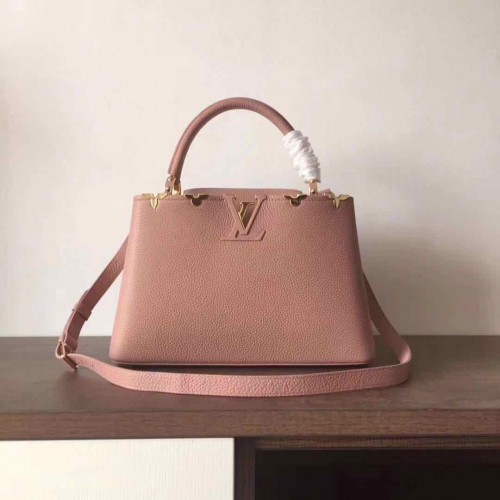 Oryginalne eleganckie torebki Capucines BB Louis Vuitton M94517 różowe