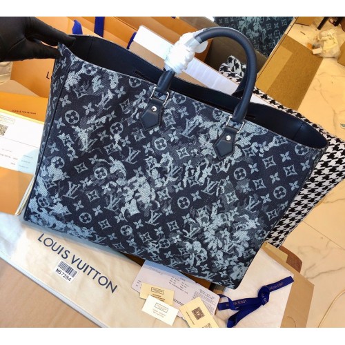 Torebka Louis Vuitton Monogram Pastel Nior Grand Sac Denim M57284 w kolorze czarnym