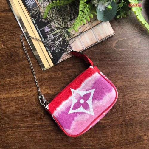 Louis Vuitton ESCALE POCHETTE AKCESORIA Mini kopertówka M69269 czerwona