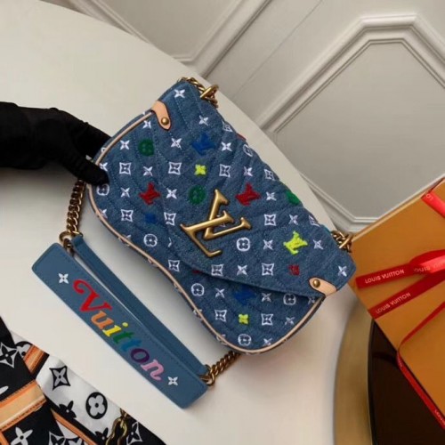 Louis Vuitton Original NEW WAVE Medium Bag M53692 Blue