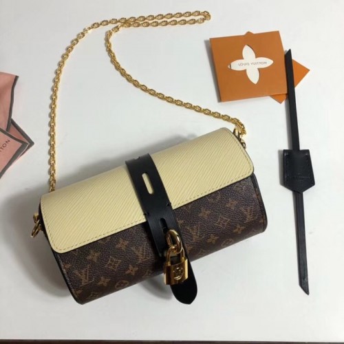 Louis Vuitton monogram canvas ETUI NA OKULARY M43903 kremowo-białe