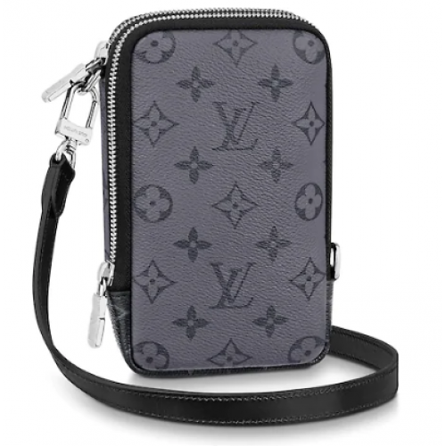 Louis vuitton oryginalny podwójny telefon M69534 czarny