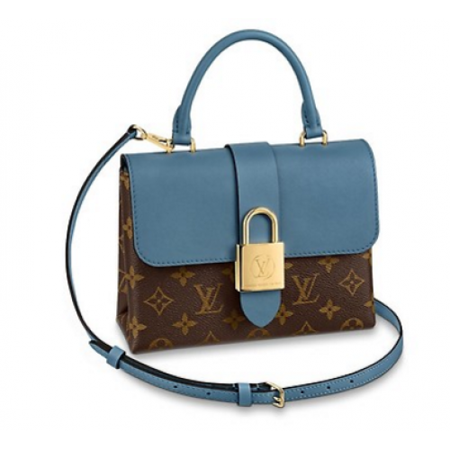 Louis Vuitton oryginalne LOCKY BB M44080 NIEBIESKIE DŻINSY