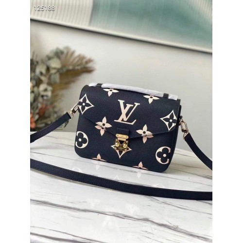 Louis Vuitton oryginalna torebka Louis Vuitton CRAFTY POCHETTE METIS M45596 czarna