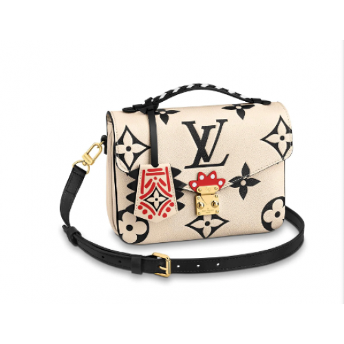 Louis Vuitton oryginał Louis Vuitton CRAFTY POCHETTE METIS M45384 Biały
