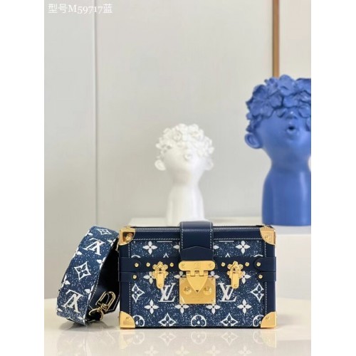 Louis vuitton original PETITE MALLE M59717 niebieski