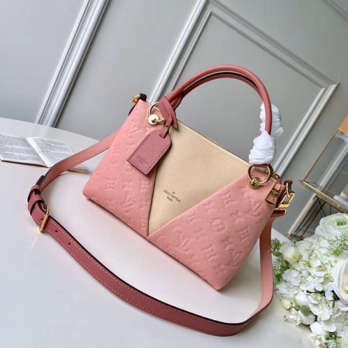 Louis Vuitton oryginalna torba V TOTE BB M44397 różowo-beżowa
