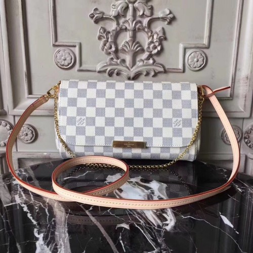 Oryginalne ulubione torebki Louis Vuitton Damier Azur Canvas M40718