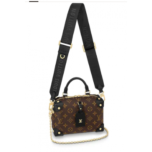 Oryginalna skóra Louis Vuitton PETITE MALLE SOUPLE M45531 czarna
