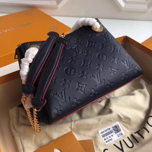 Oryginalny nadruk z mongramem Louis Vuitton PONTHIEU BB M43750 Granatowy