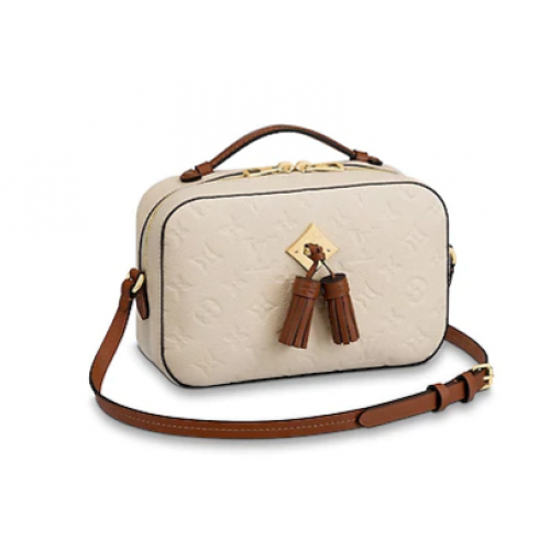 Oryginalny nadruk z mongramem Louis Vuitton SAINTONGE M44593 Creme Caramel
