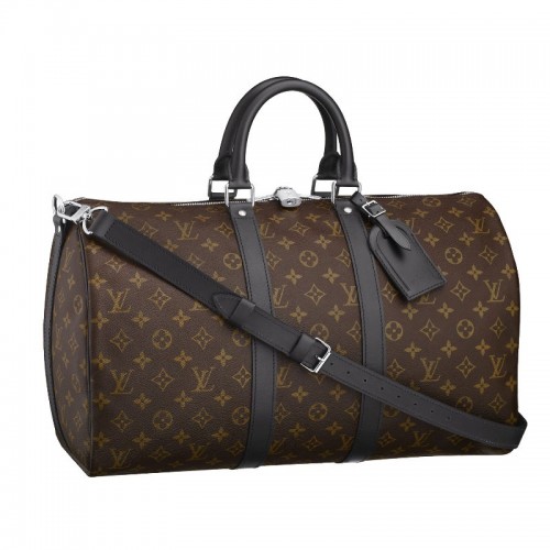 Louis Vuitton Monogram Macassar Canvas Keepall 45 Pasek M56711