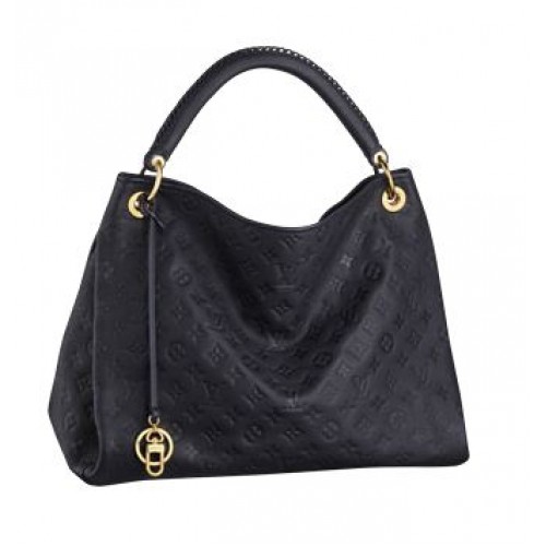 Gorący sprzedawanie Monogram Louis Vuitton Empreinte Artsy MM M93448 Czarny