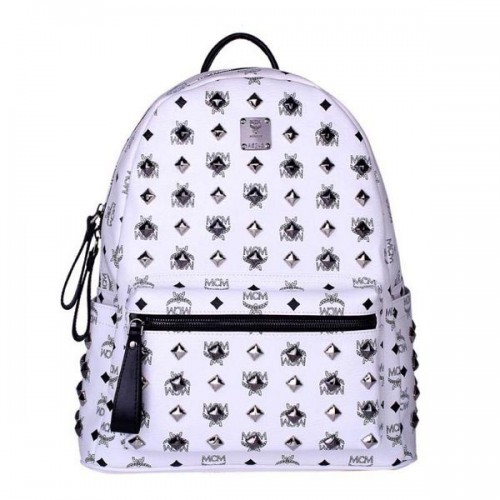 Plecak MCM Stark Studded Medium MC2089 Biały