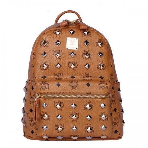 Mały plecak MCM Stark Studded MC2089S Wheat